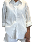 Linen Long Sleeve Shirt - Bistro StTropez
