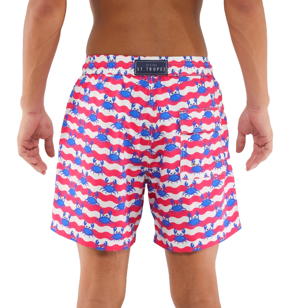 Crab Board Shorts - Bistro StTropez