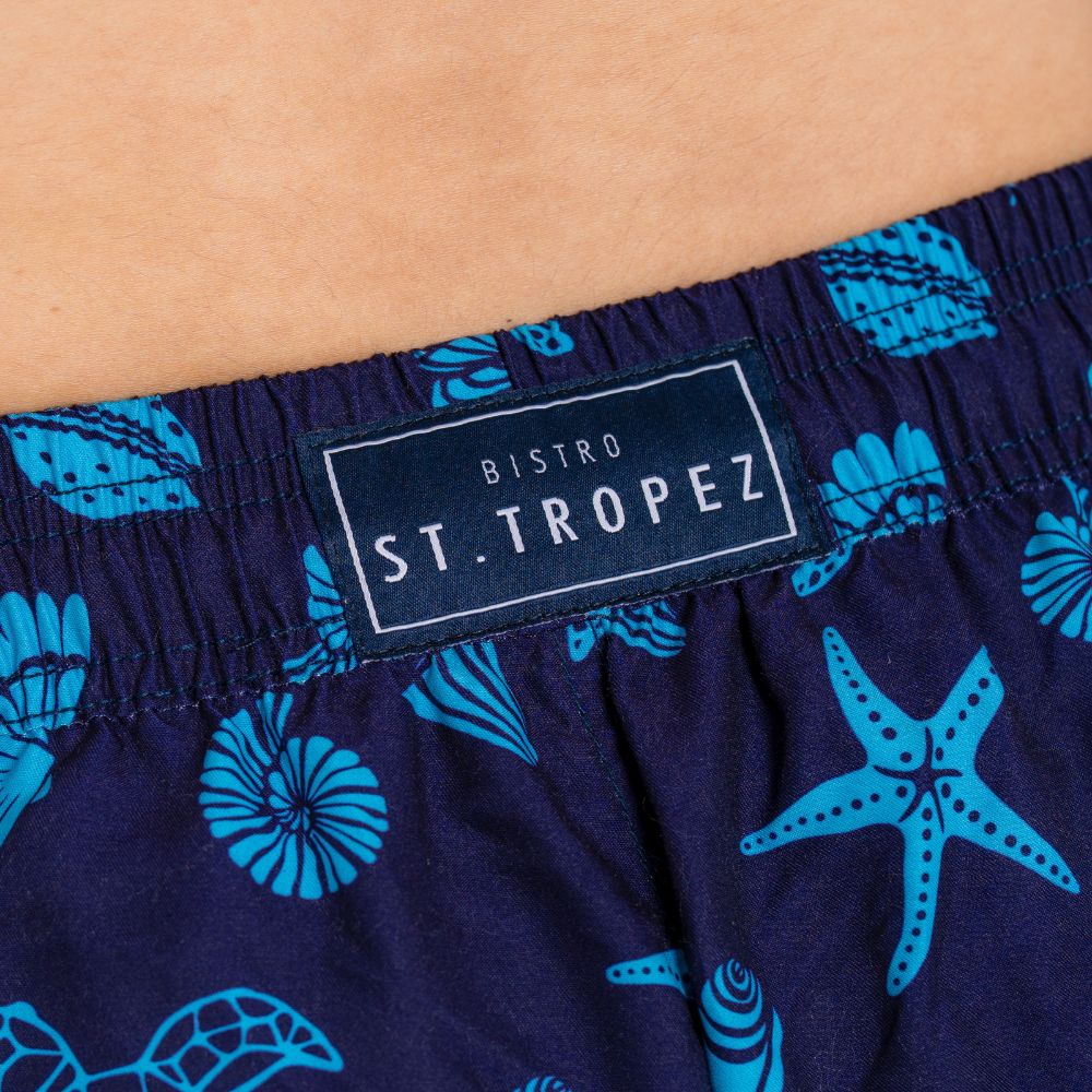 Turtle Seashell Boys Board Shorts - Bistro StTropez