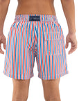 Stripe Thai Board Shorts - Bistro StTropez