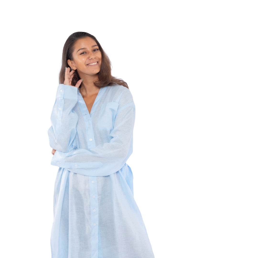Linen Dress - Bistro StTropez