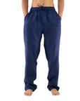 linen pants navy