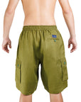 Elastic Waist Linen Cargo Resort Shorts - Bistro StTropez
