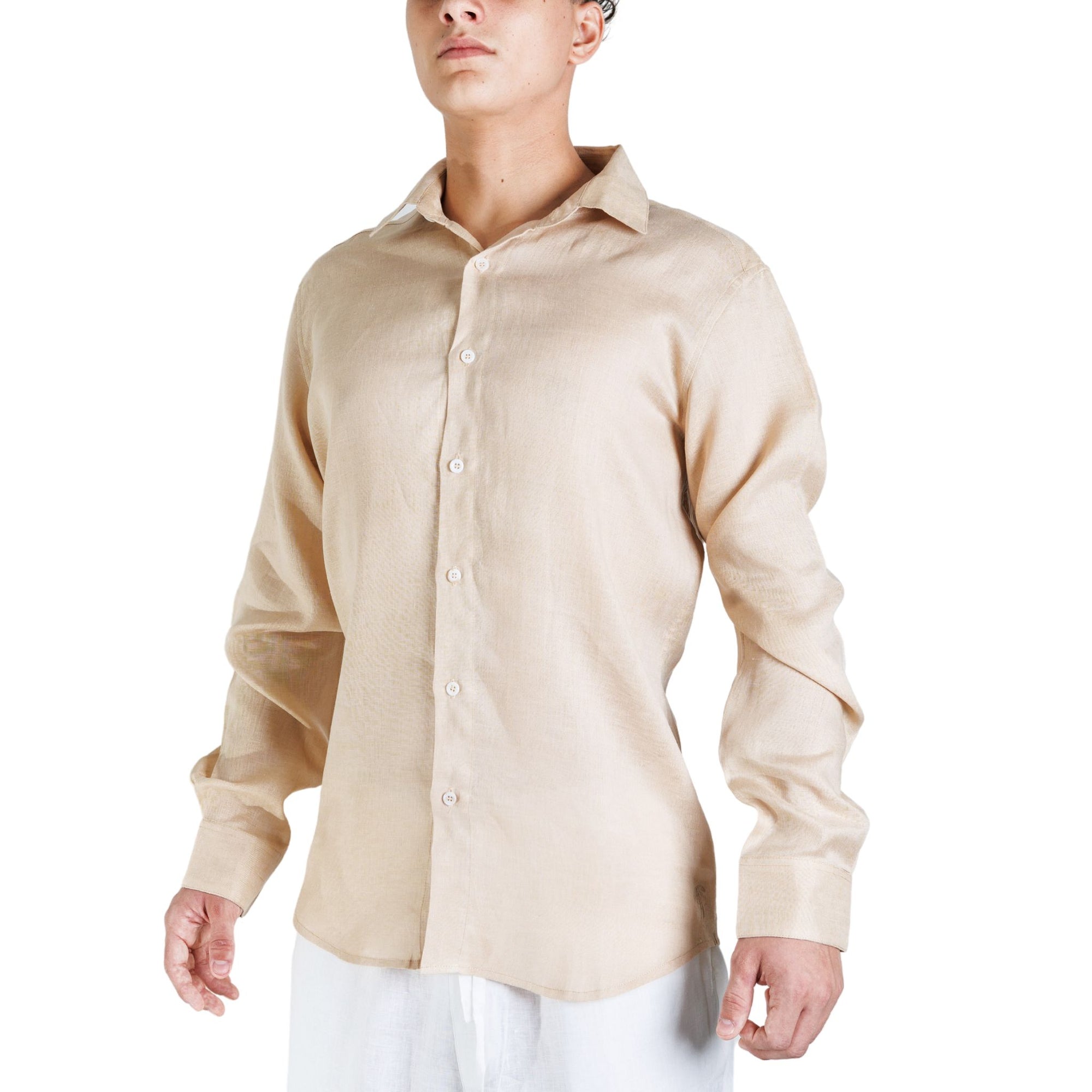 Linen Shirt Long Sleeve - Bistro StTropez