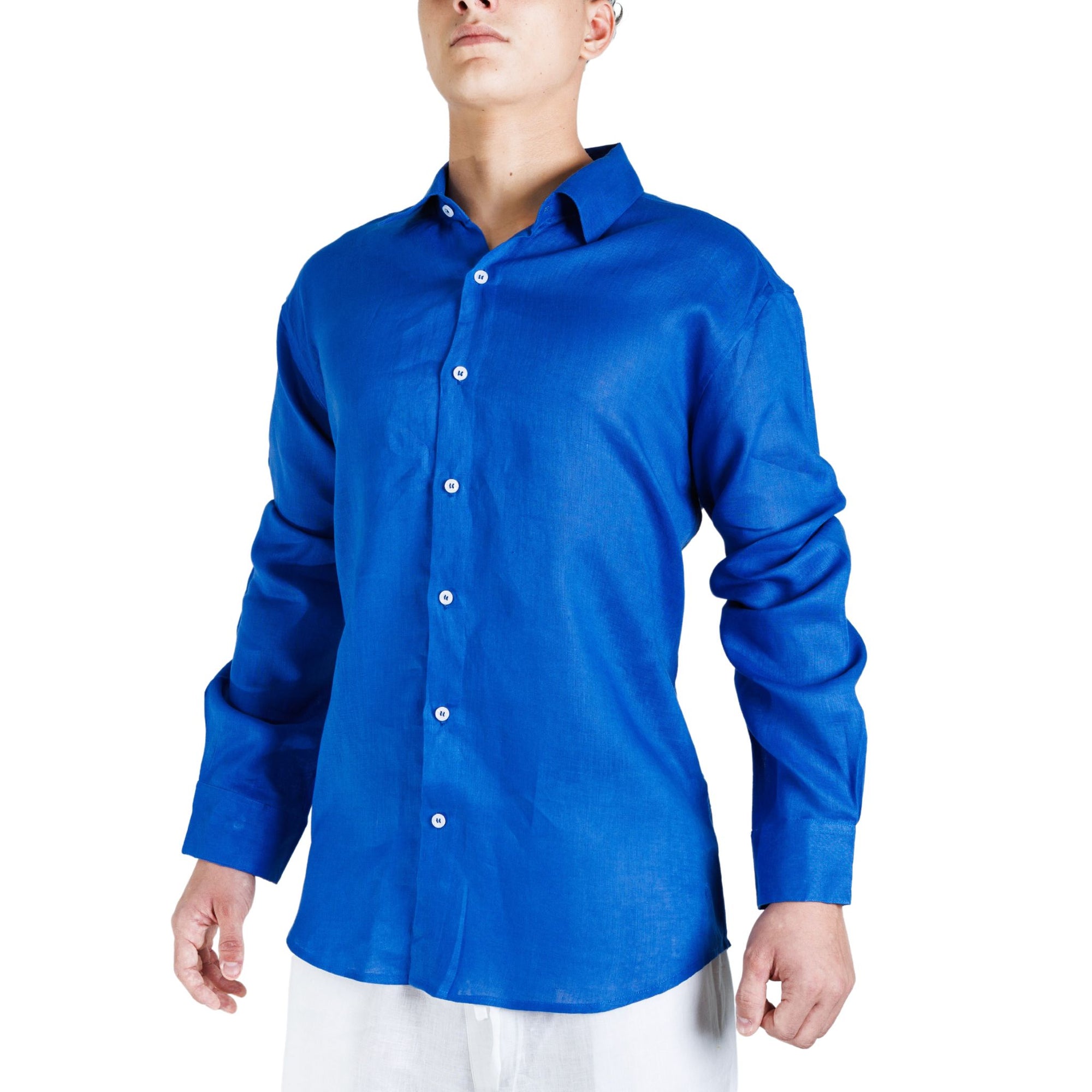 Linen Shirt Long Sleeve - Bistro StTropez