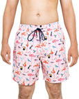 Flamingo Bird Board Short - Bistro StTropez