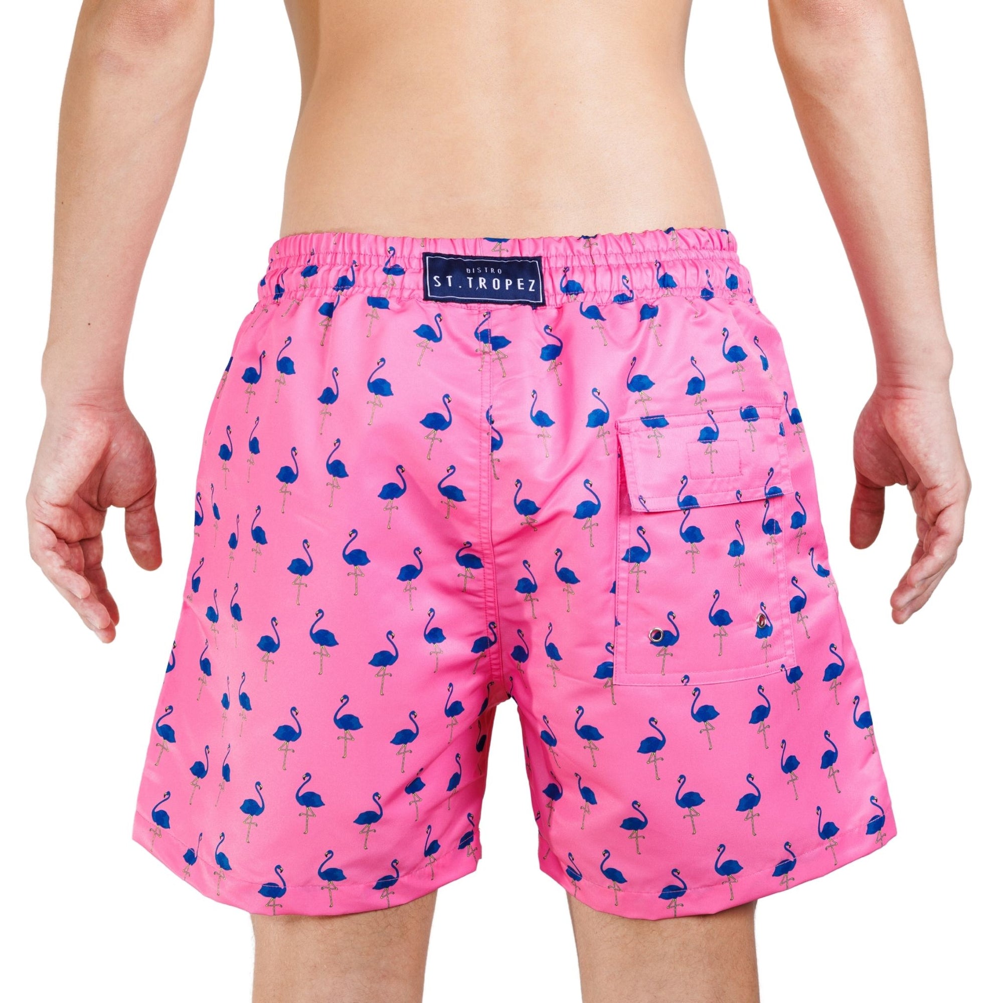 Flamingo Board Shorts - Bistro StTropez