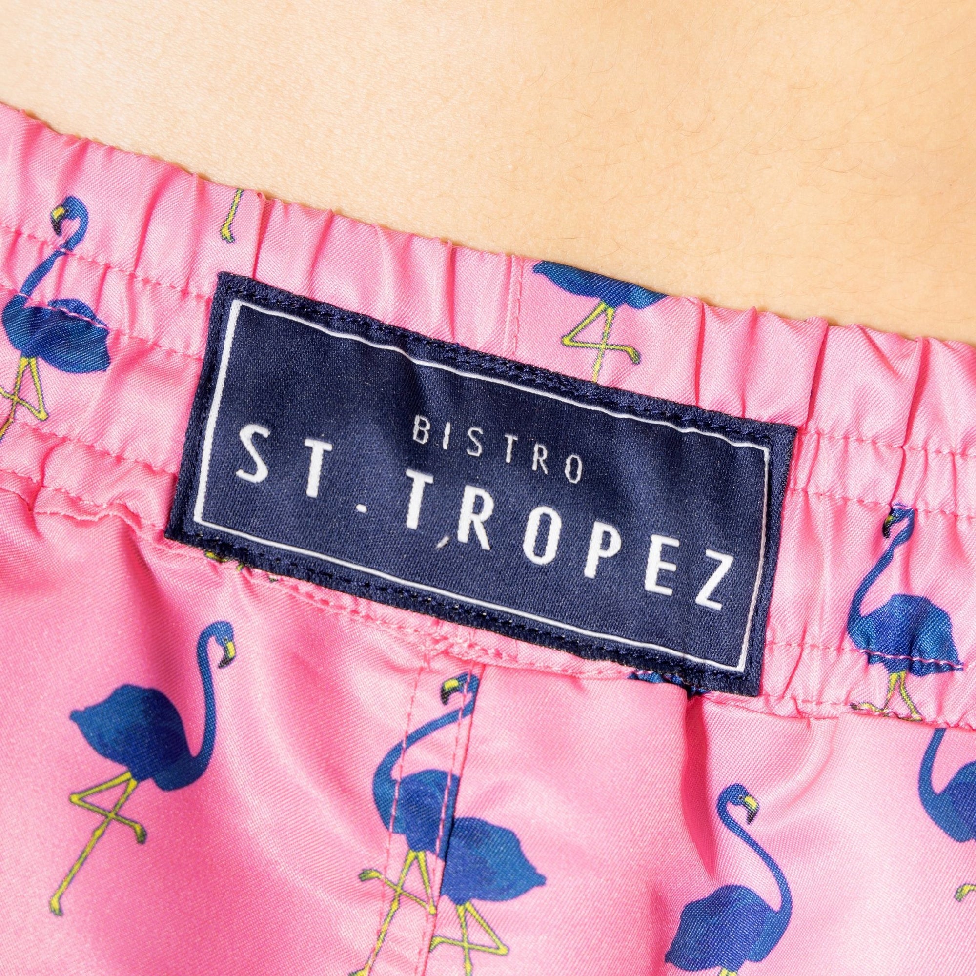 Flamingo Board Shorts - Bistro StTropez