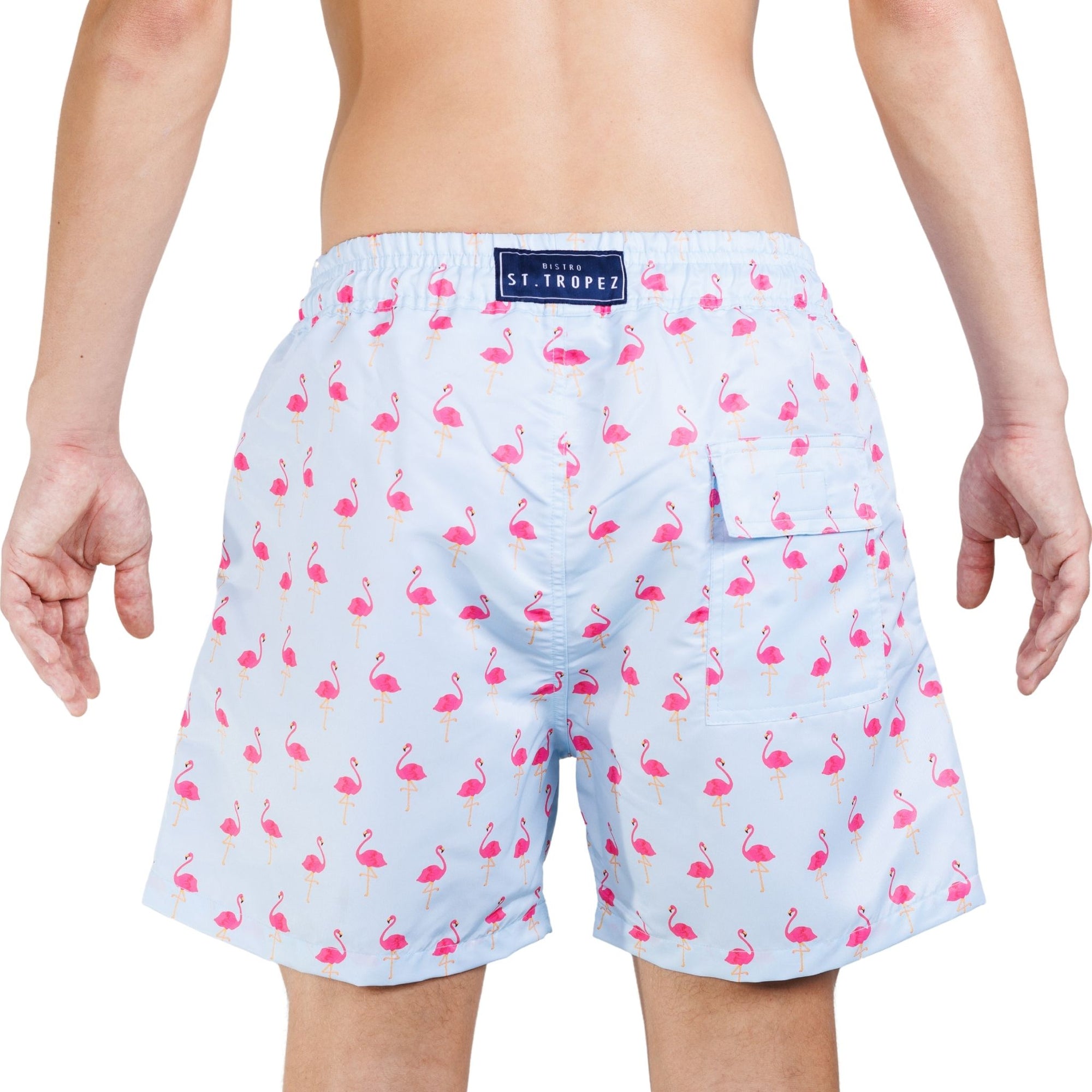 Flamingo Board Shorts - Bistro StTropez