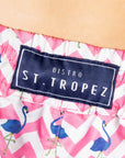 Flamingo Striped Board Shorts - Bistro StTropez