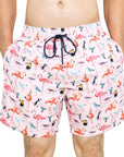 Flamingo Bird Board Short - Bistro StTropez