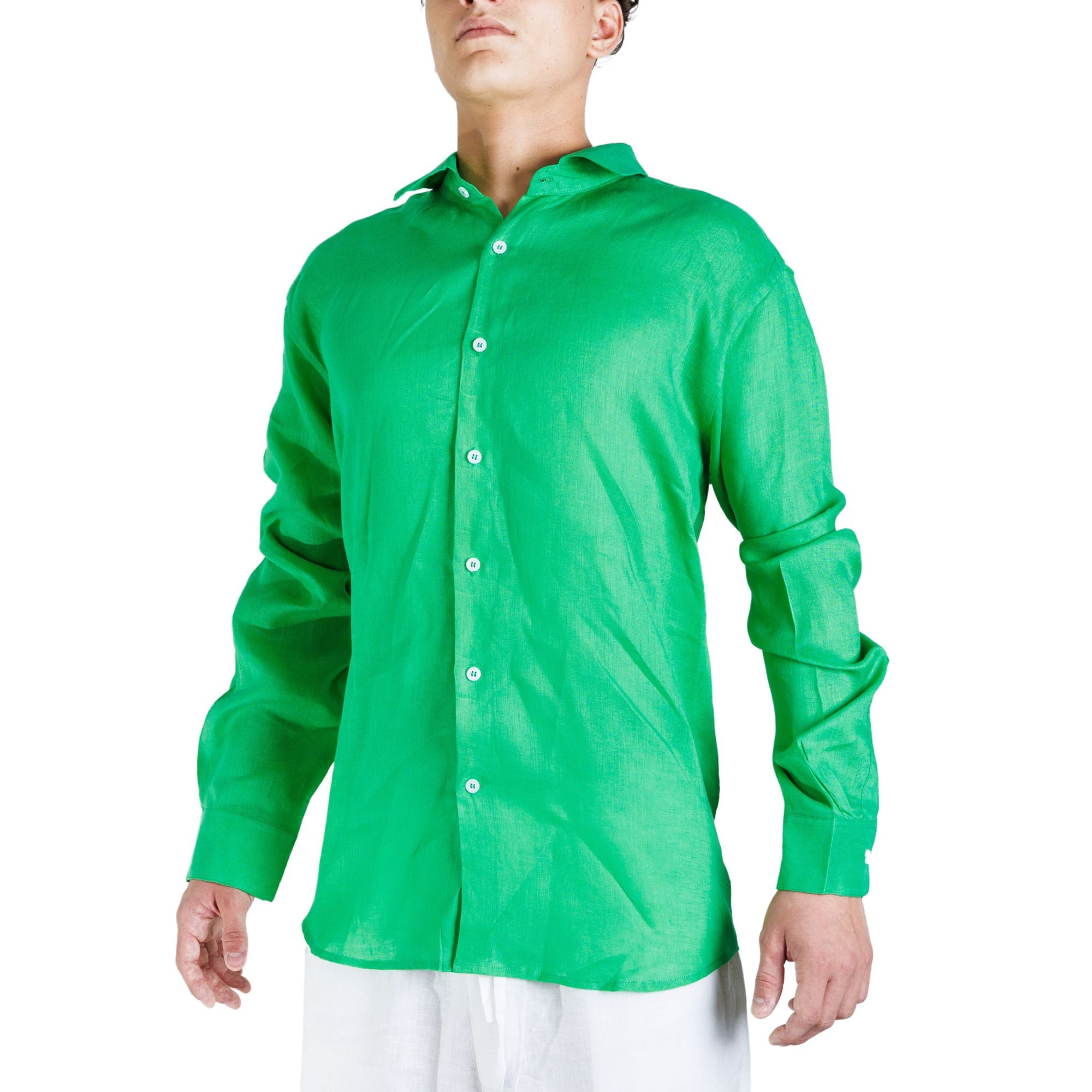 Linen Shirt Long Sleeve - Bistro StTropez