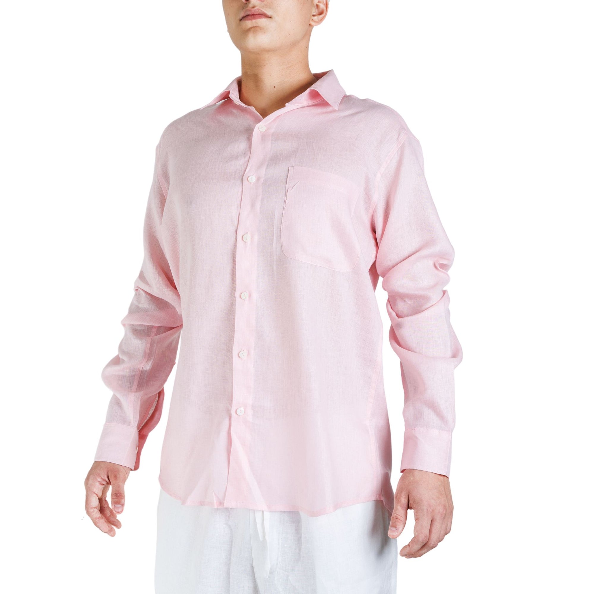 Linen Shirt Long Sleeve - Bistro StTropez