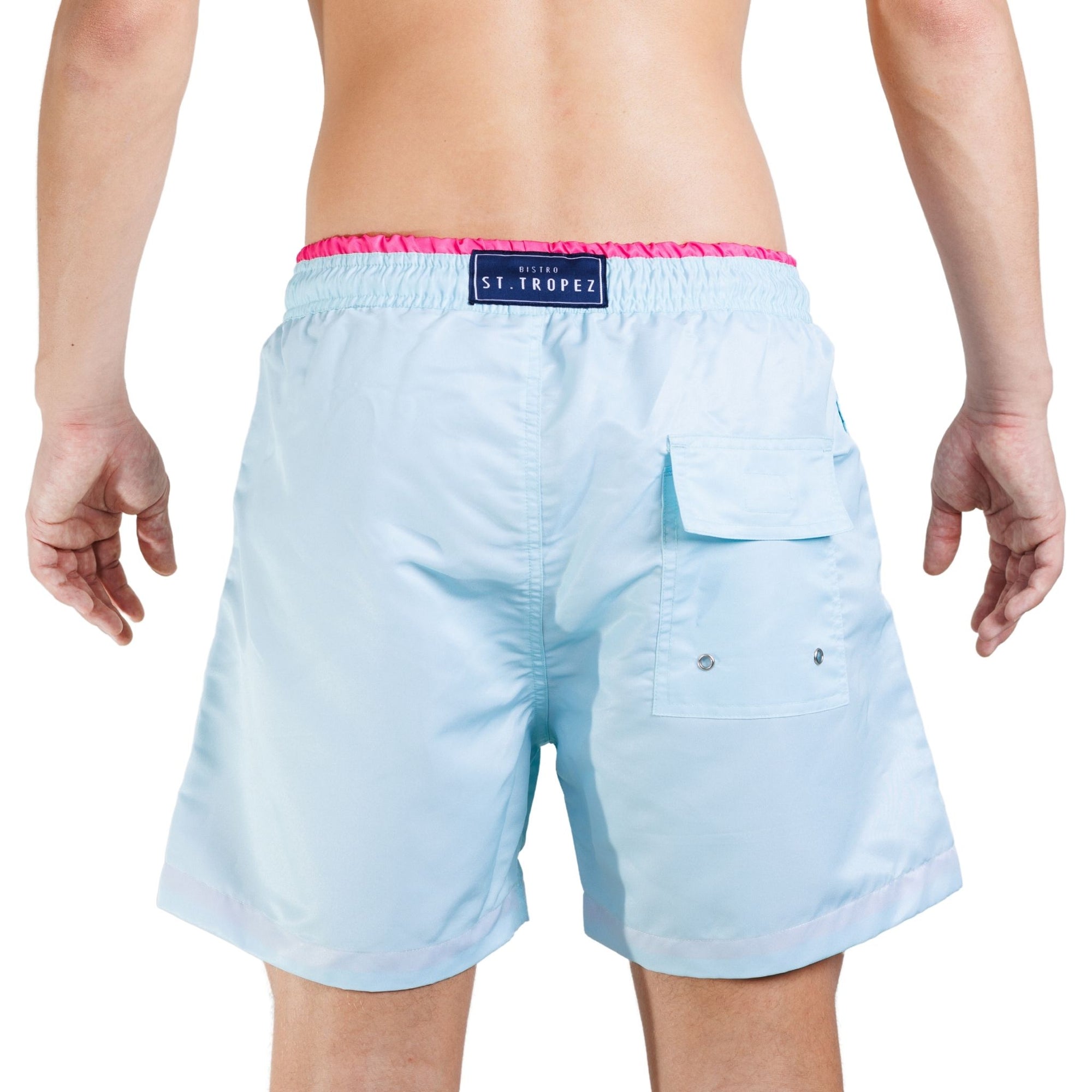 Plain Logo Board Shorts - Bistro StTropez