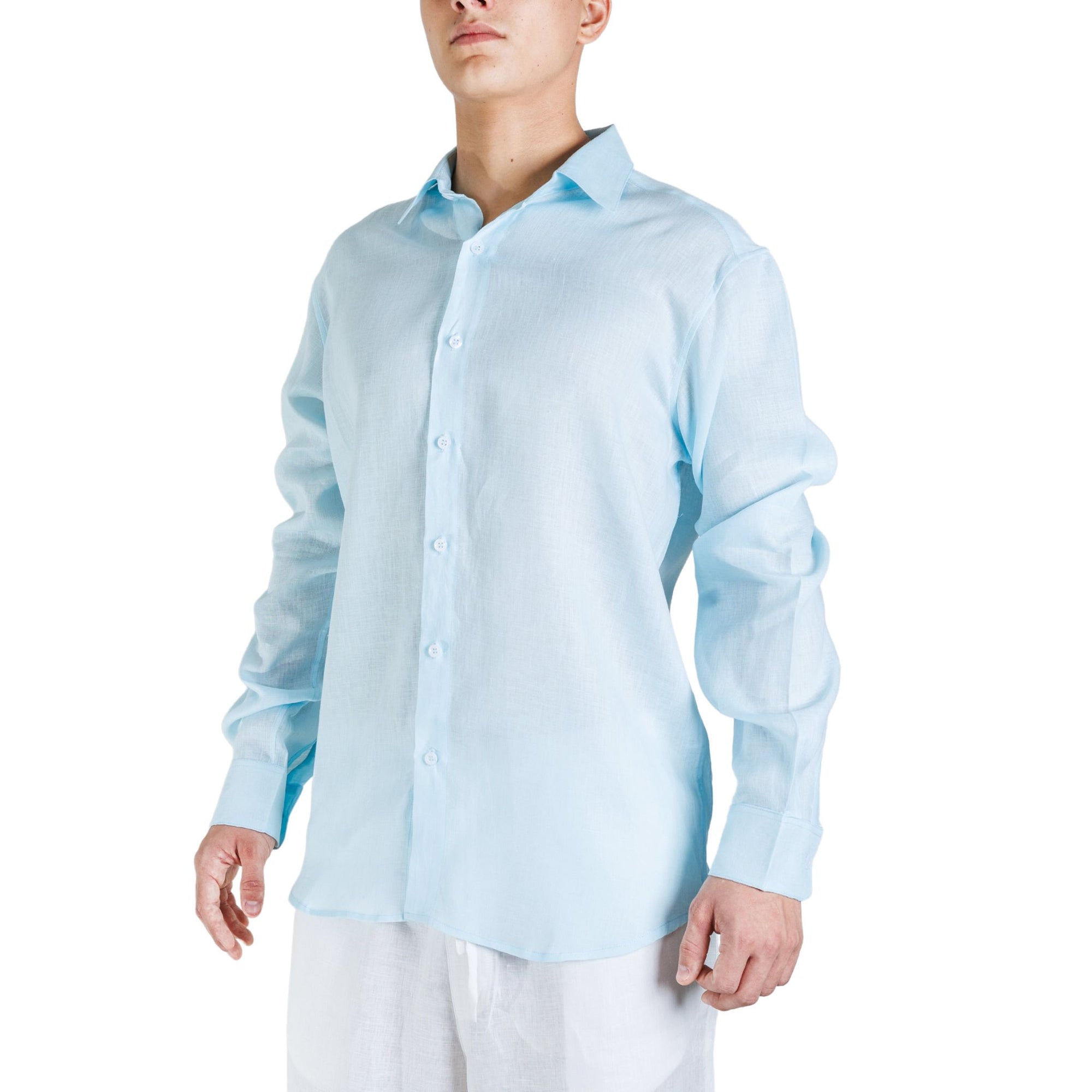 Linen Shirt Long Sleeve - Bistro StTropez