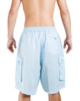 Elastic Waist Linen Cargo Resort Shorts - Bistro StTropez