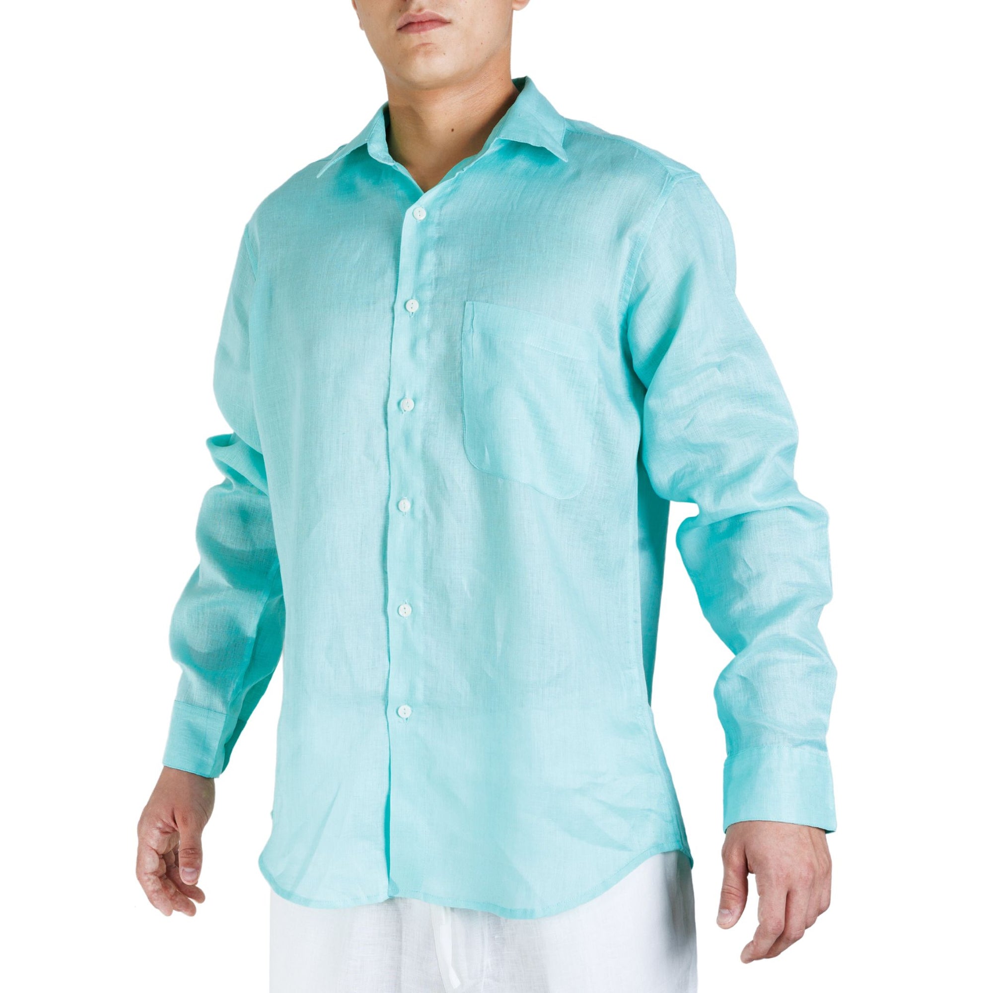 Linen Shirt Long Sleeve - Bistro StTropez