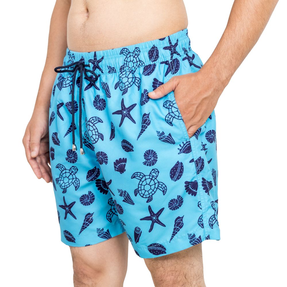 Turtle Seashell Boys Board Shorts - Bistro StTropez