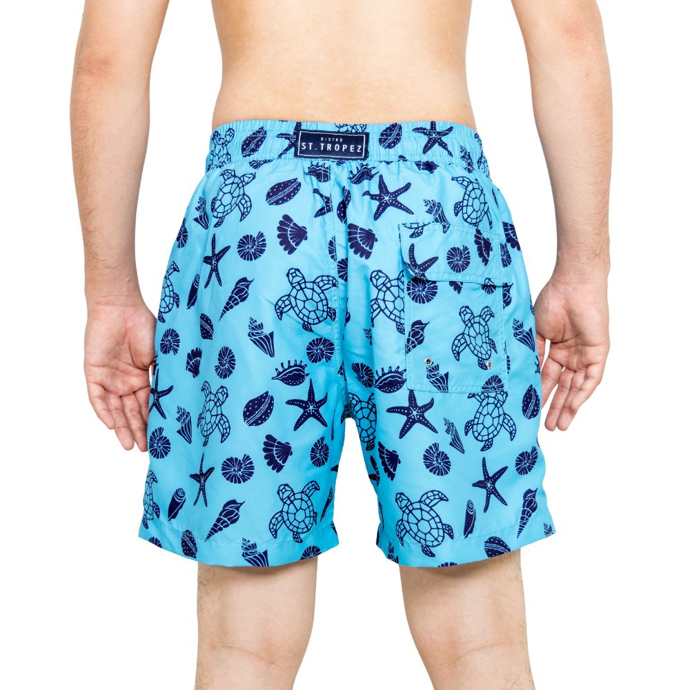 Turtle Seashell Boys Board Shorts - Bistro StTropez