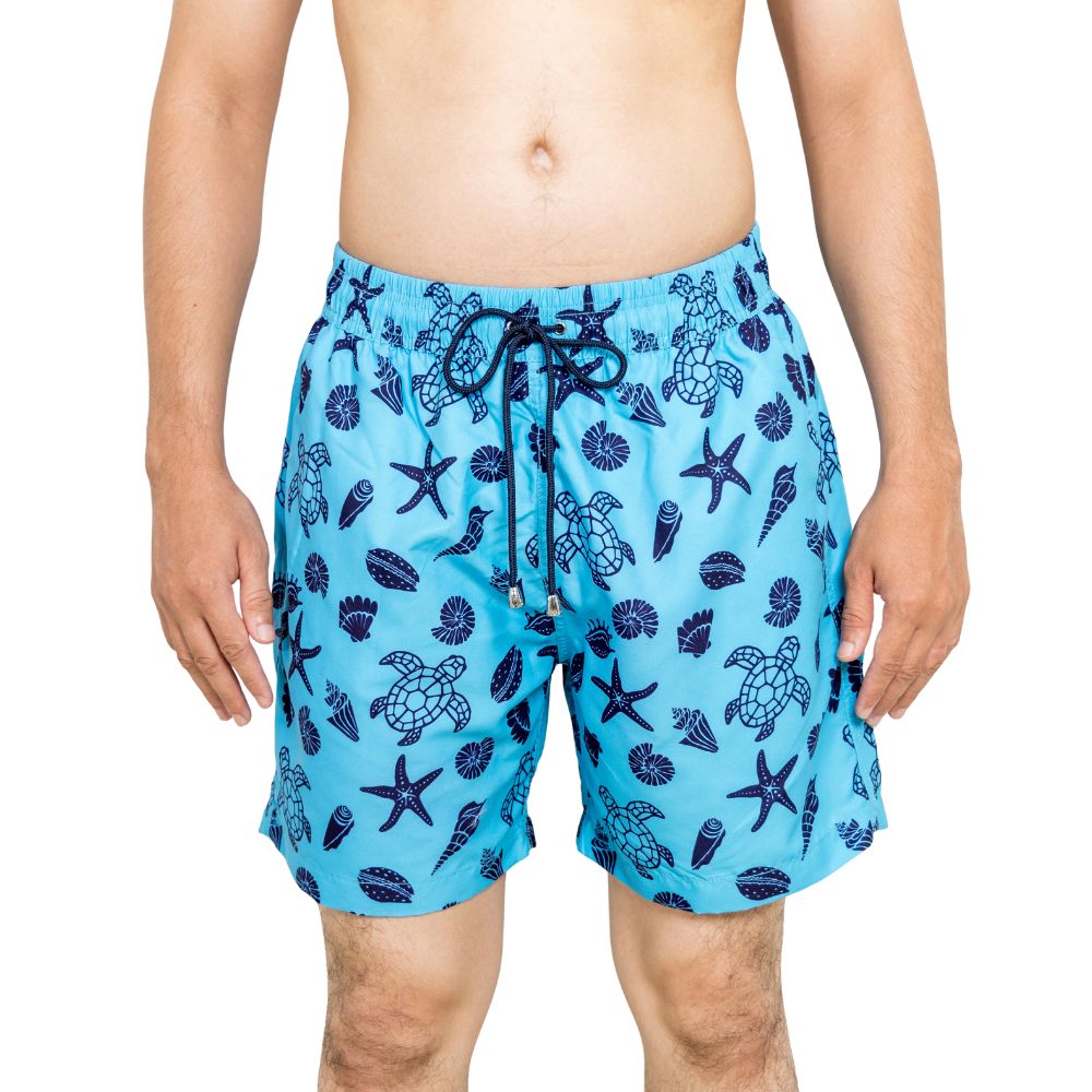 Turtle Seashell Boys Board Shorts - Bistro StTropez