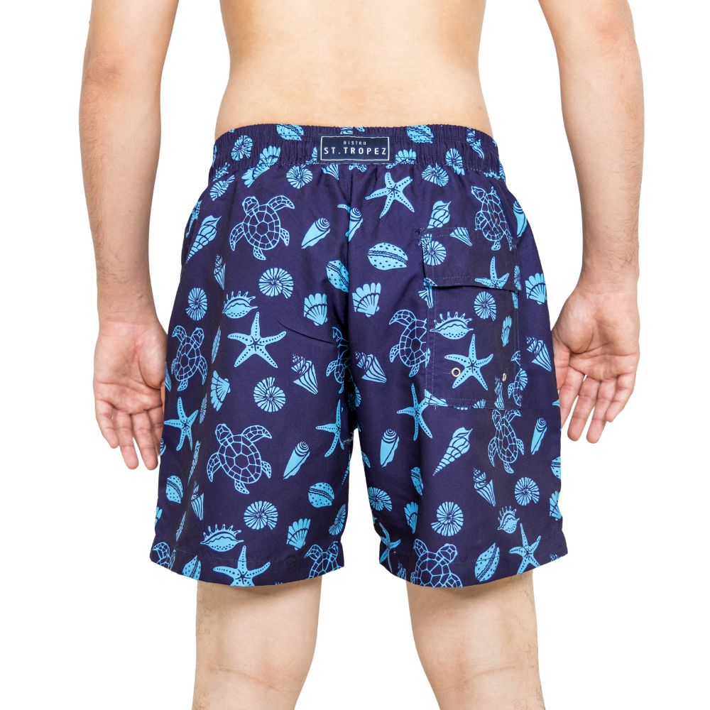 Turtle Seashell Boys Board Shorts - Bistro StTropez