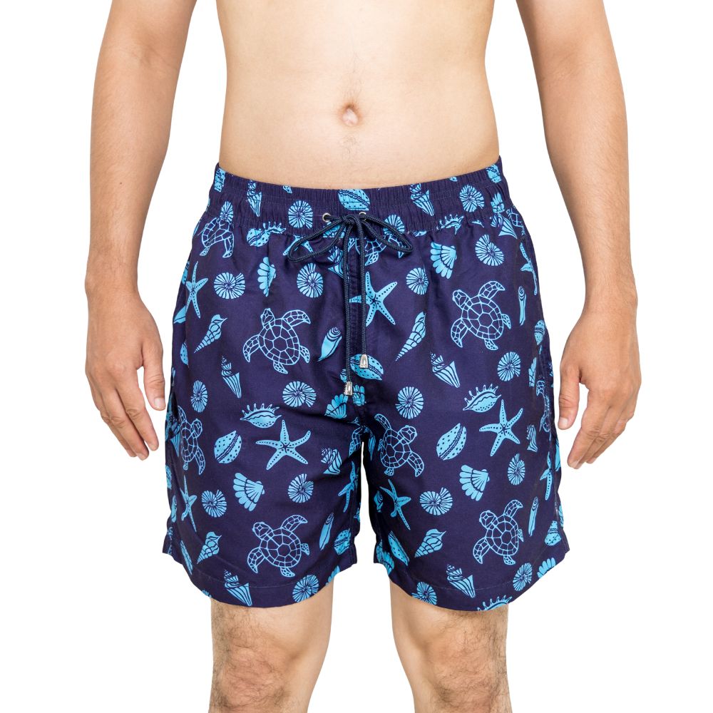 Turtle Seashell Boys Board Shorts - Bistro StTropez