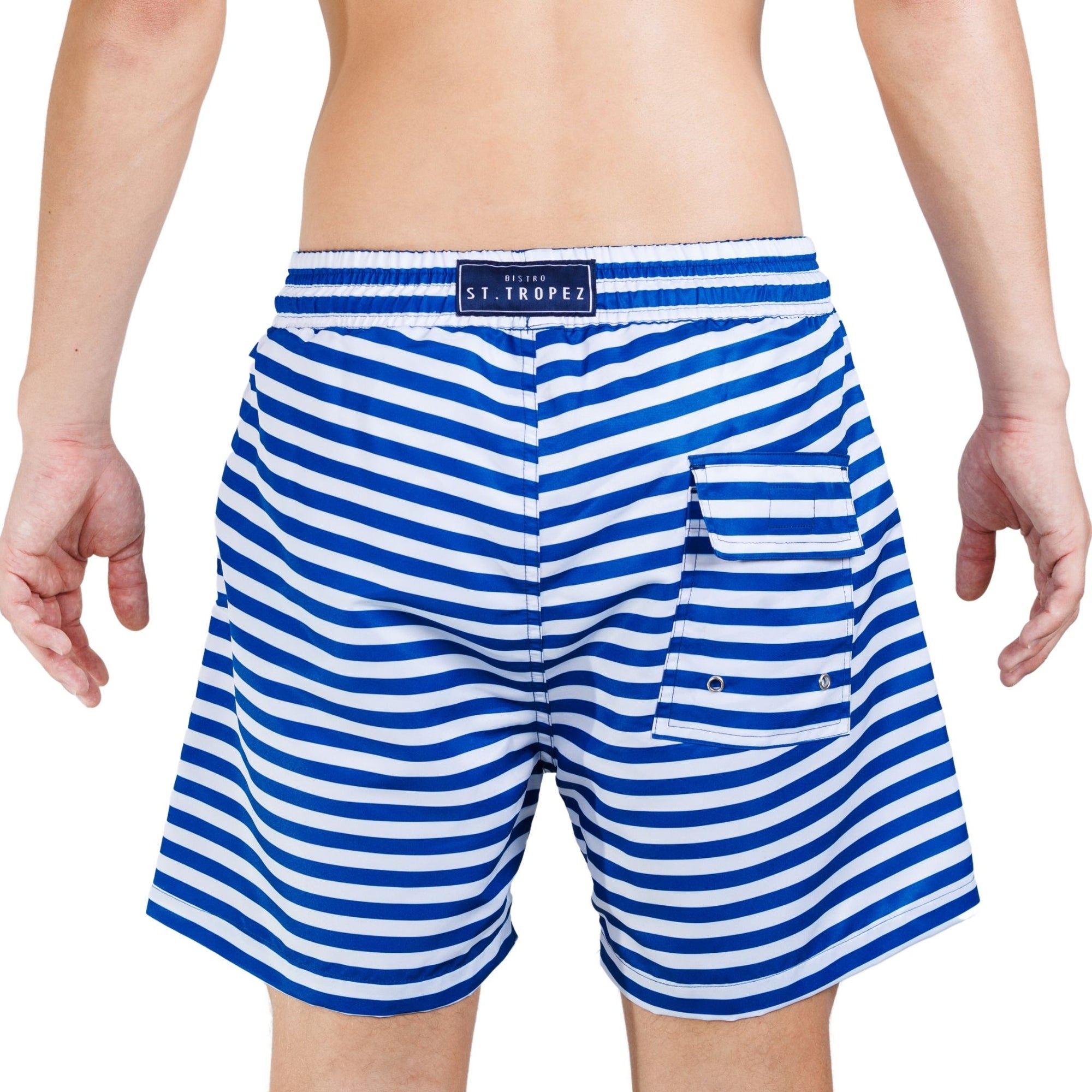 Horizontal Stripe Board Shorts - Bistro StTropez