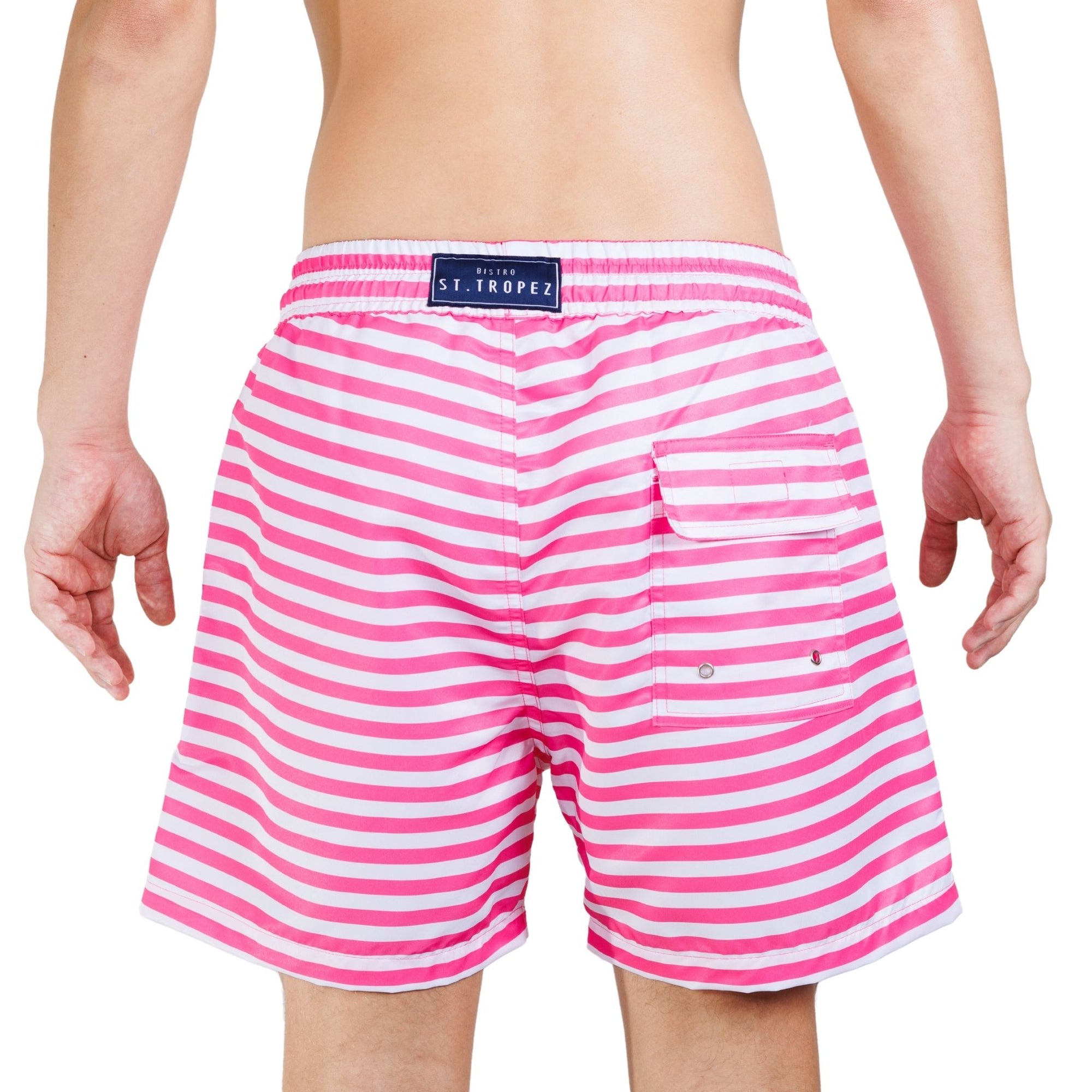 Horizontal Stripe Board Shorts - Bistro StTropez