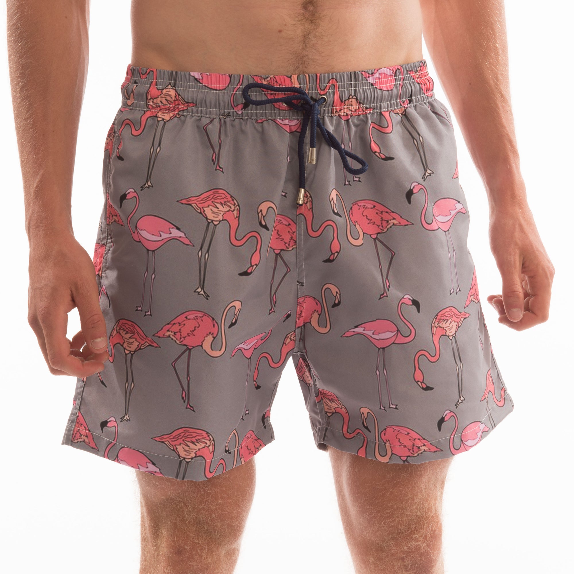 Big Flamingo Board Shorts - Bistro StTropez