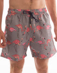 Big Flamingo Board Shorts - Bistro StTropez