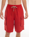 Elastic Waist Linen Cargo Resort Shorts - Bistro StTropez