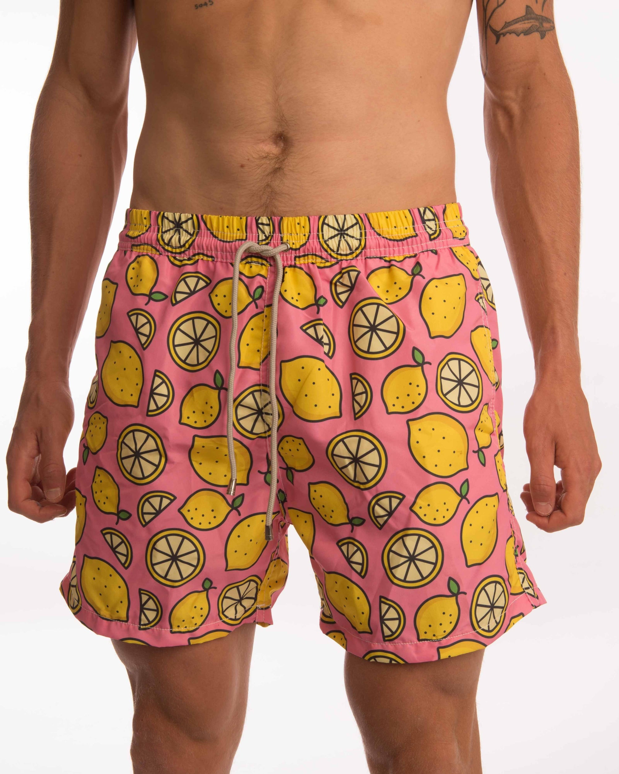 Lemon Slices Board Shorts - Bistro StTropez