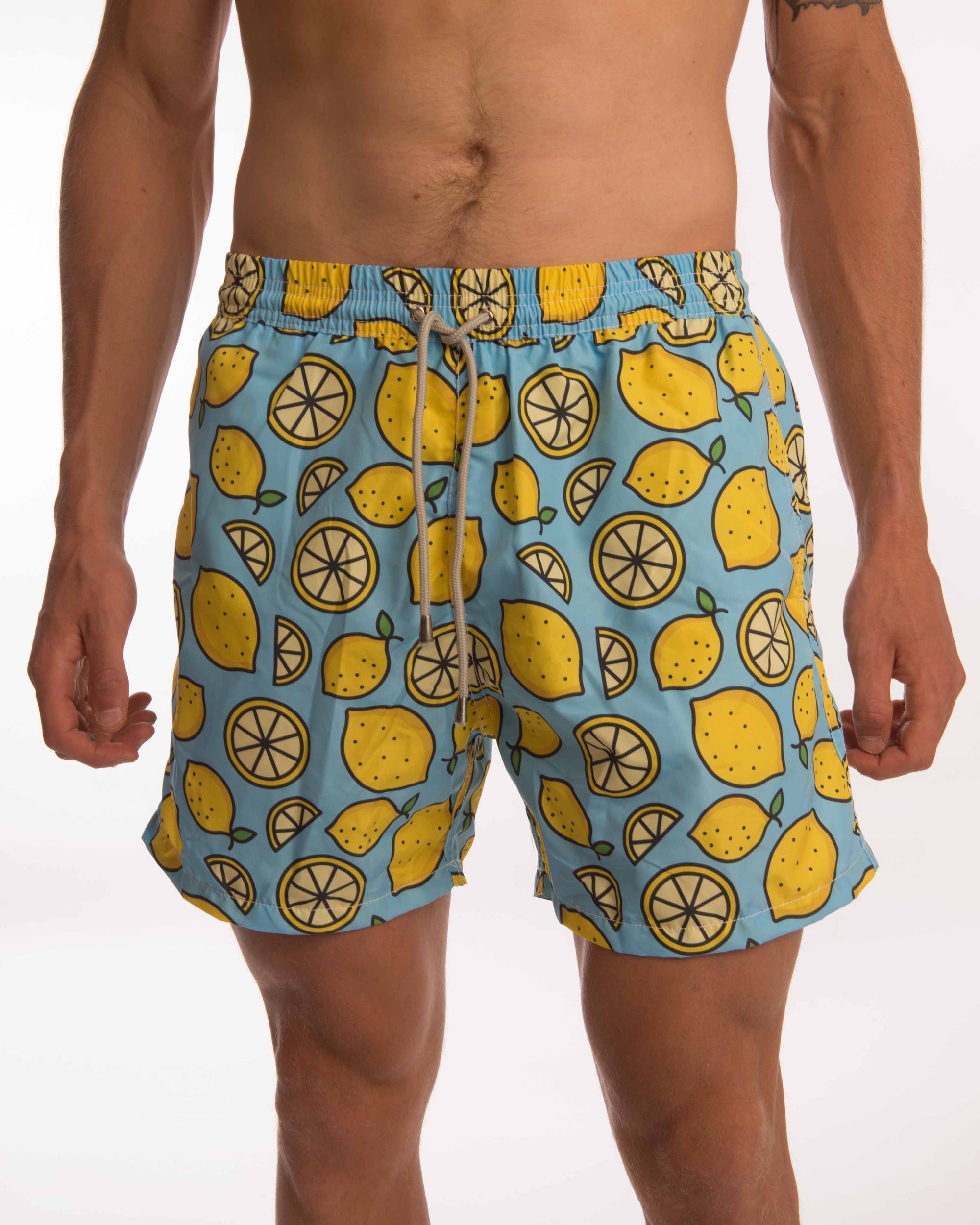 Lemon Slices Board Shorts - Bistro StTropez