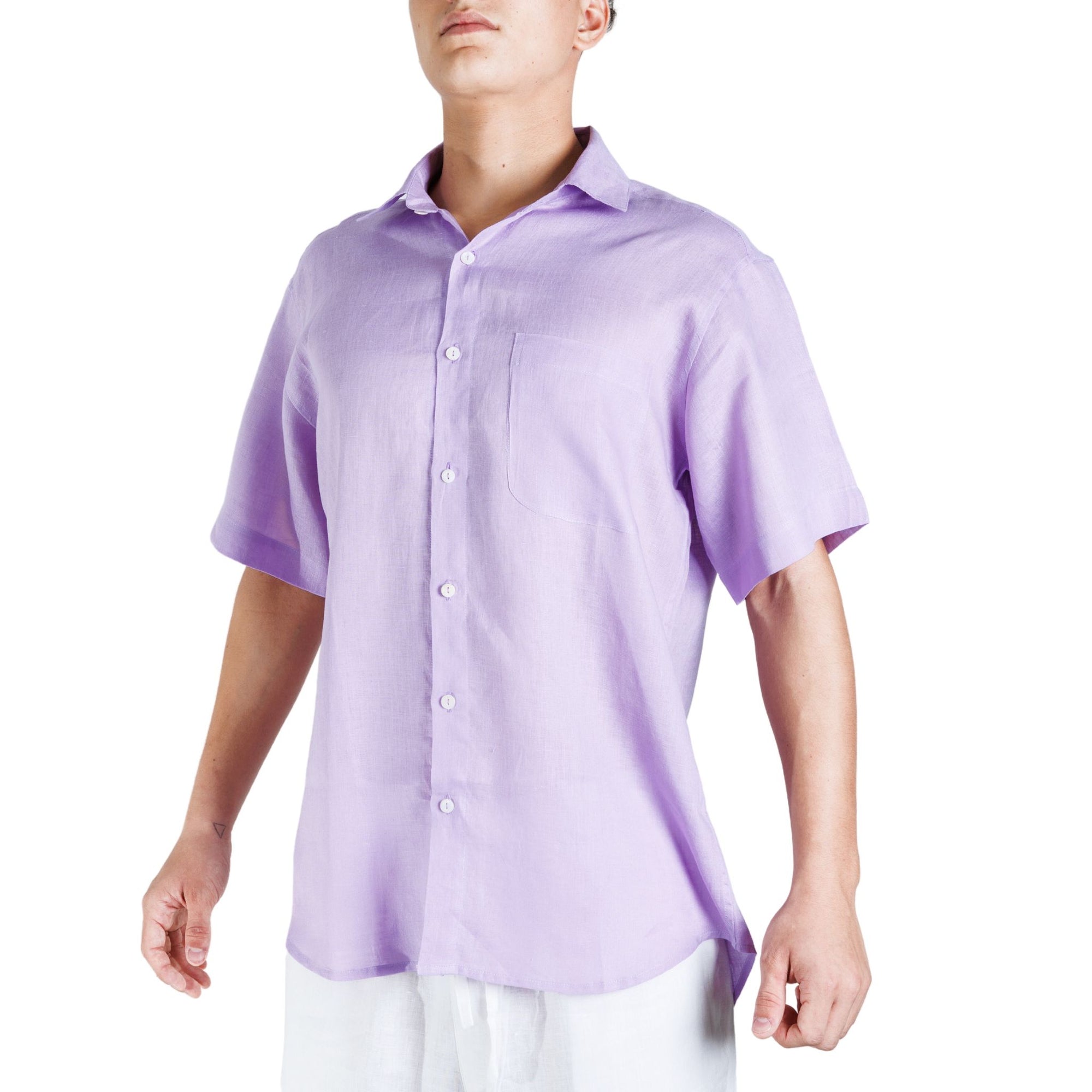 Linen Shirt Short Sleeve - Bistro StTropez