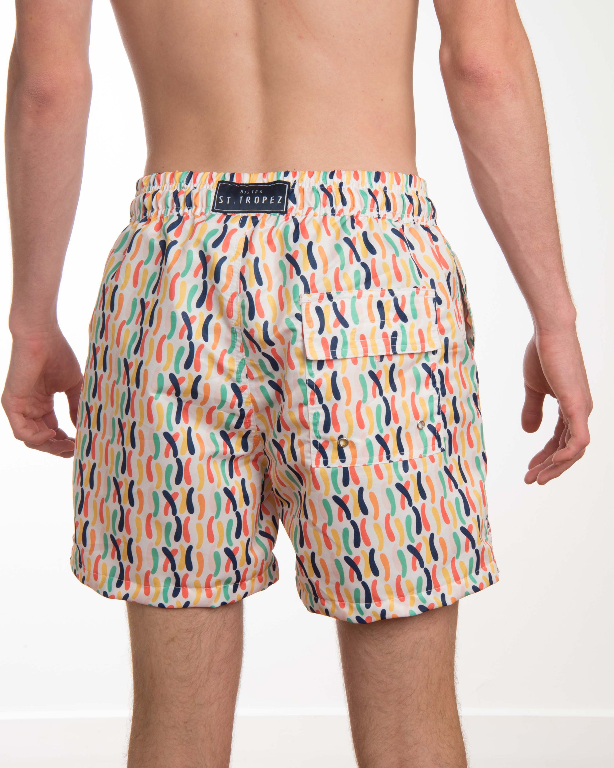 Odd Stripes Board Short - Bistro StTropez