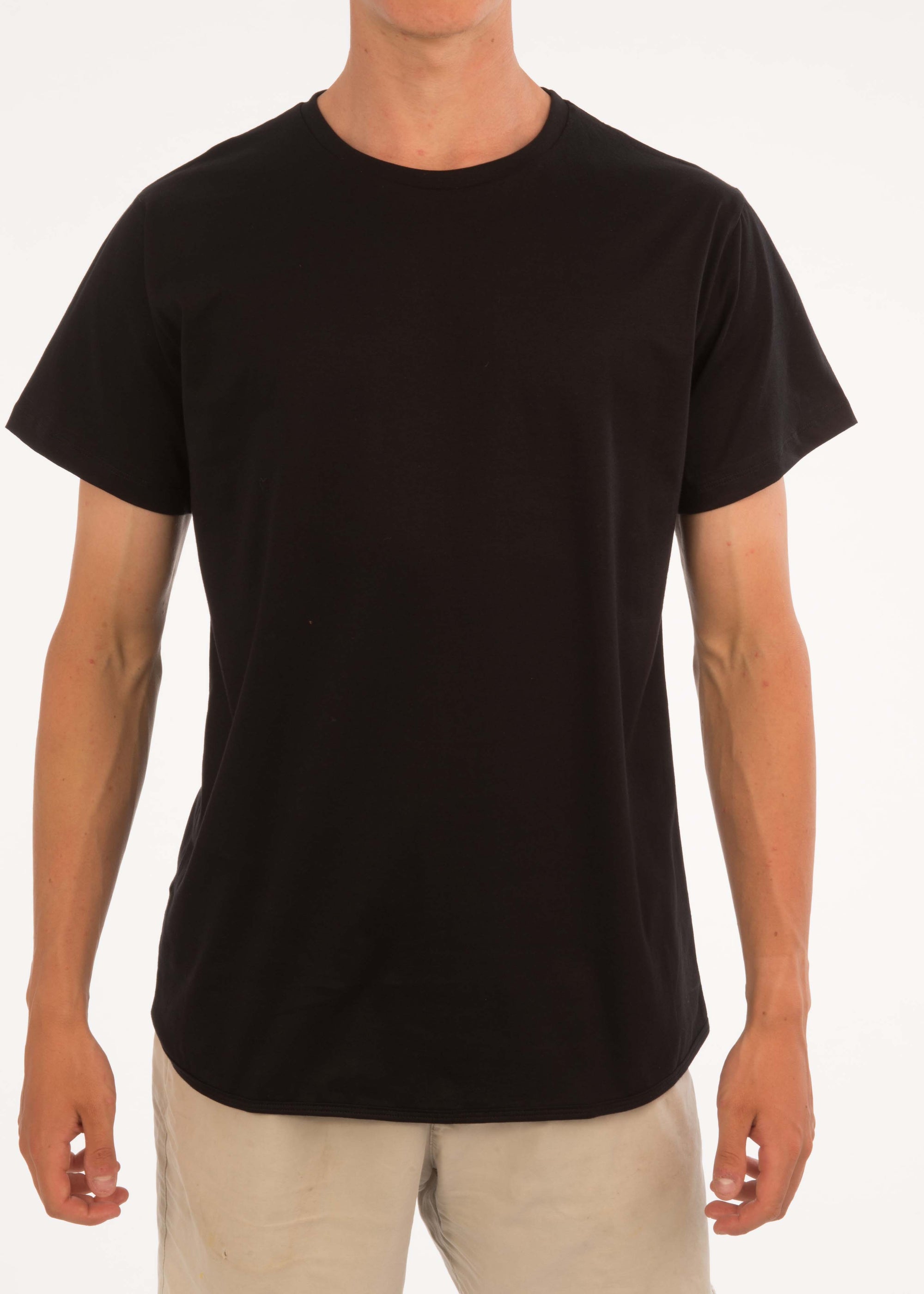 Plain Round Neck Tee - Bistro StTropez