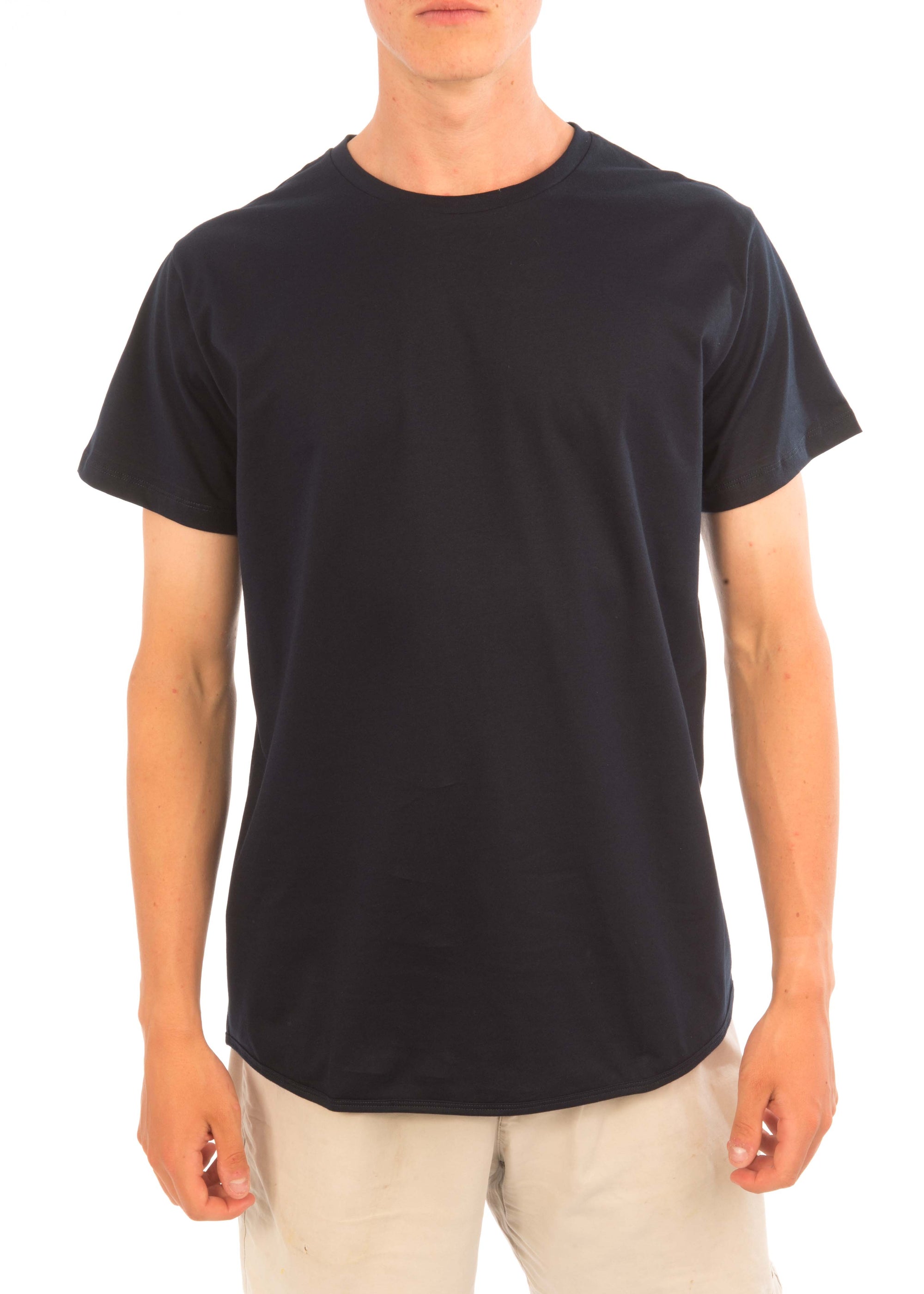 Plain Round Neck Tee - Bistro StTropez