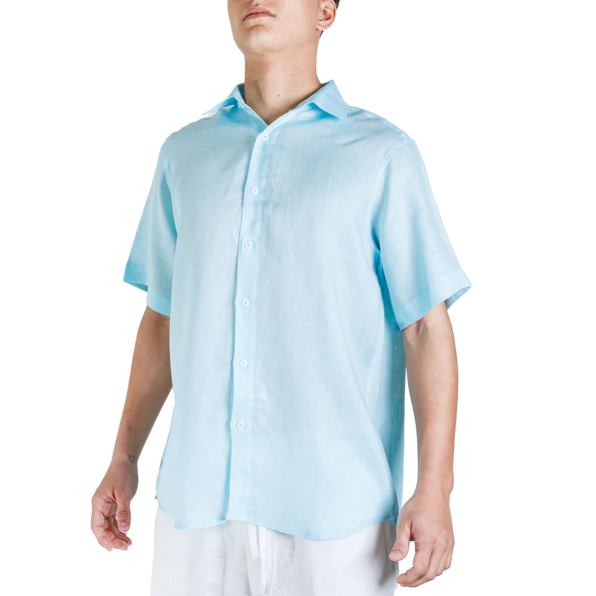 Linen Shirt Short Sleeve - Bistro StTropez