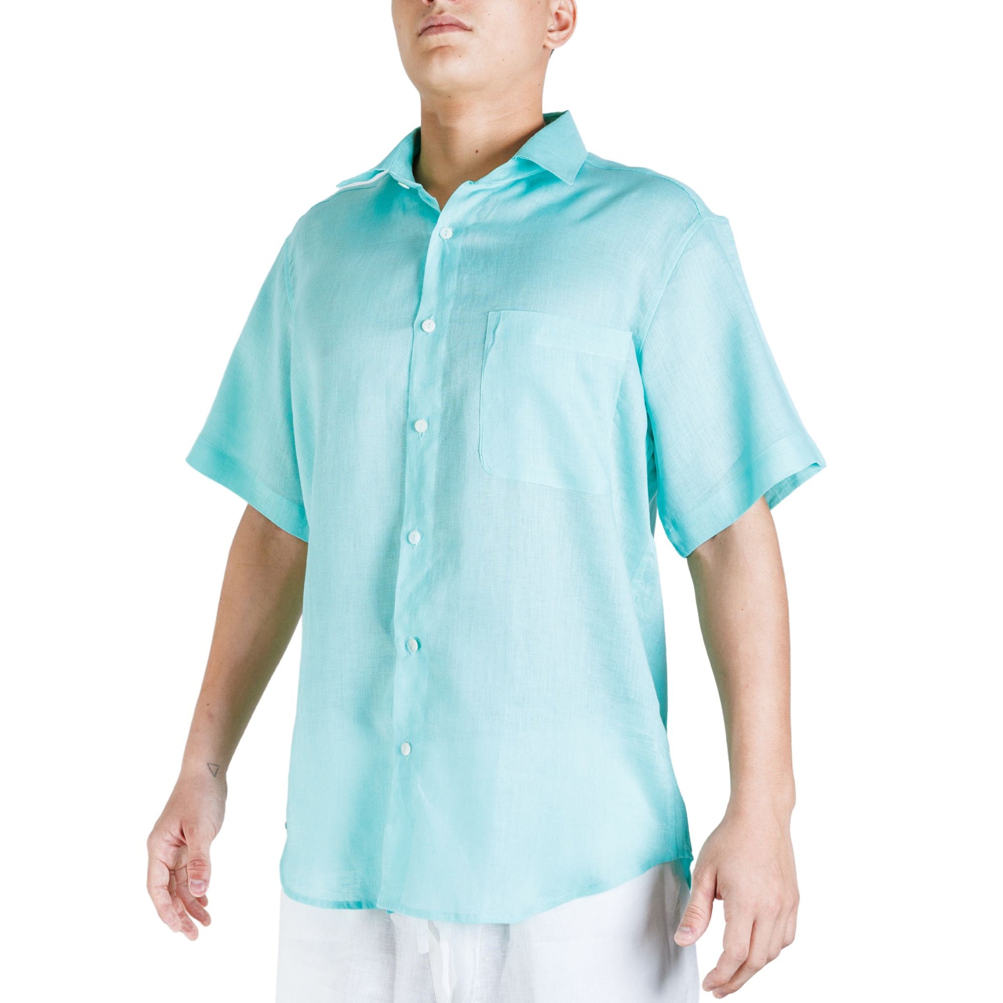 Linen Shirt Short Sleeve - Bistro StTropez