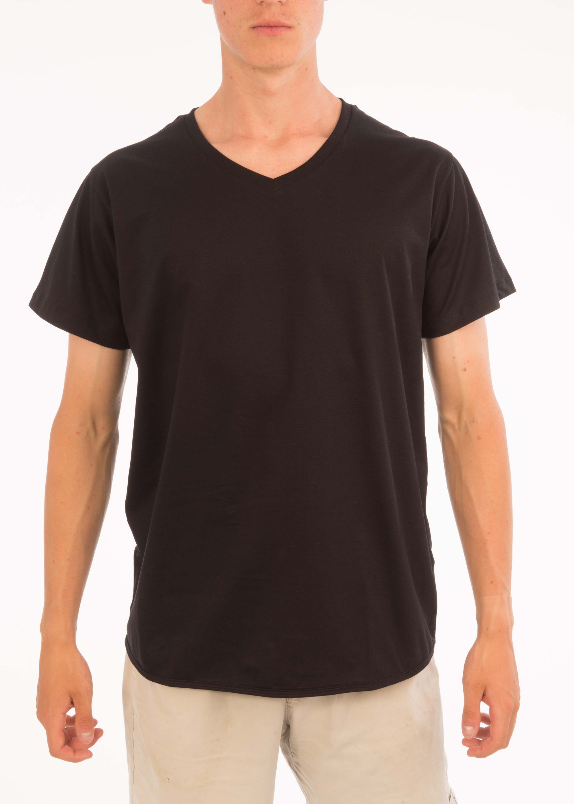 Plain V-Neck Tee - Bistro StTropez