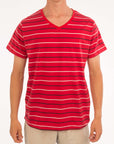 Medium Stripe V-Neck Tee - Bistro StTropez