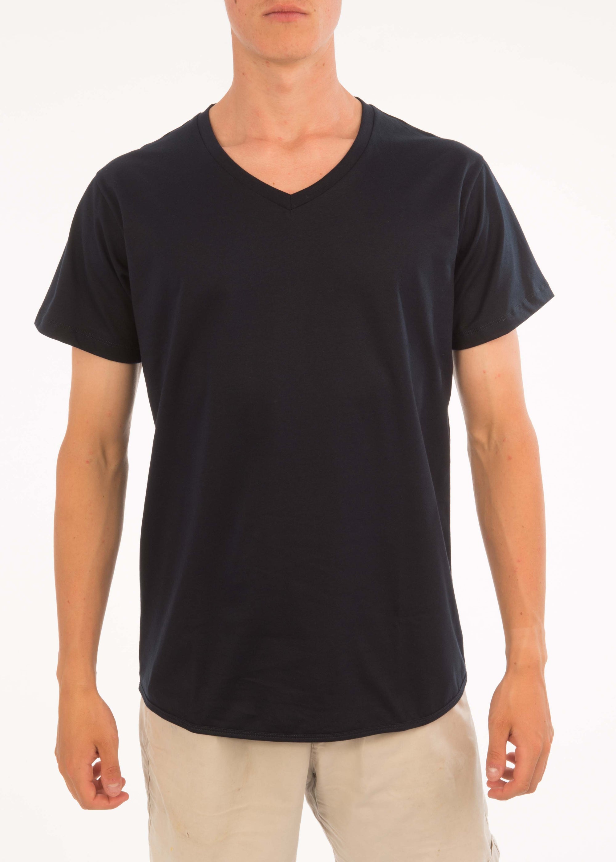 Plain V-Neck Tee - Bistro StTropez