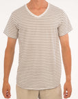Small Stripe V-Neck Tee - Bistro StTropez