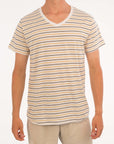 Small Stripe V-Neck Tee - Bistro StTropez