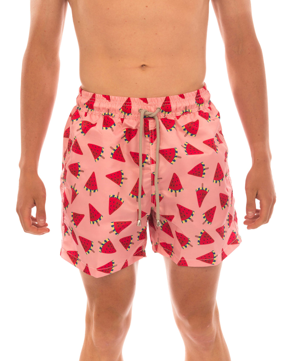 Mens watermelon store swim trunks