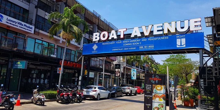 Visiting Boat Avenue in Cherngtalay, Phuket