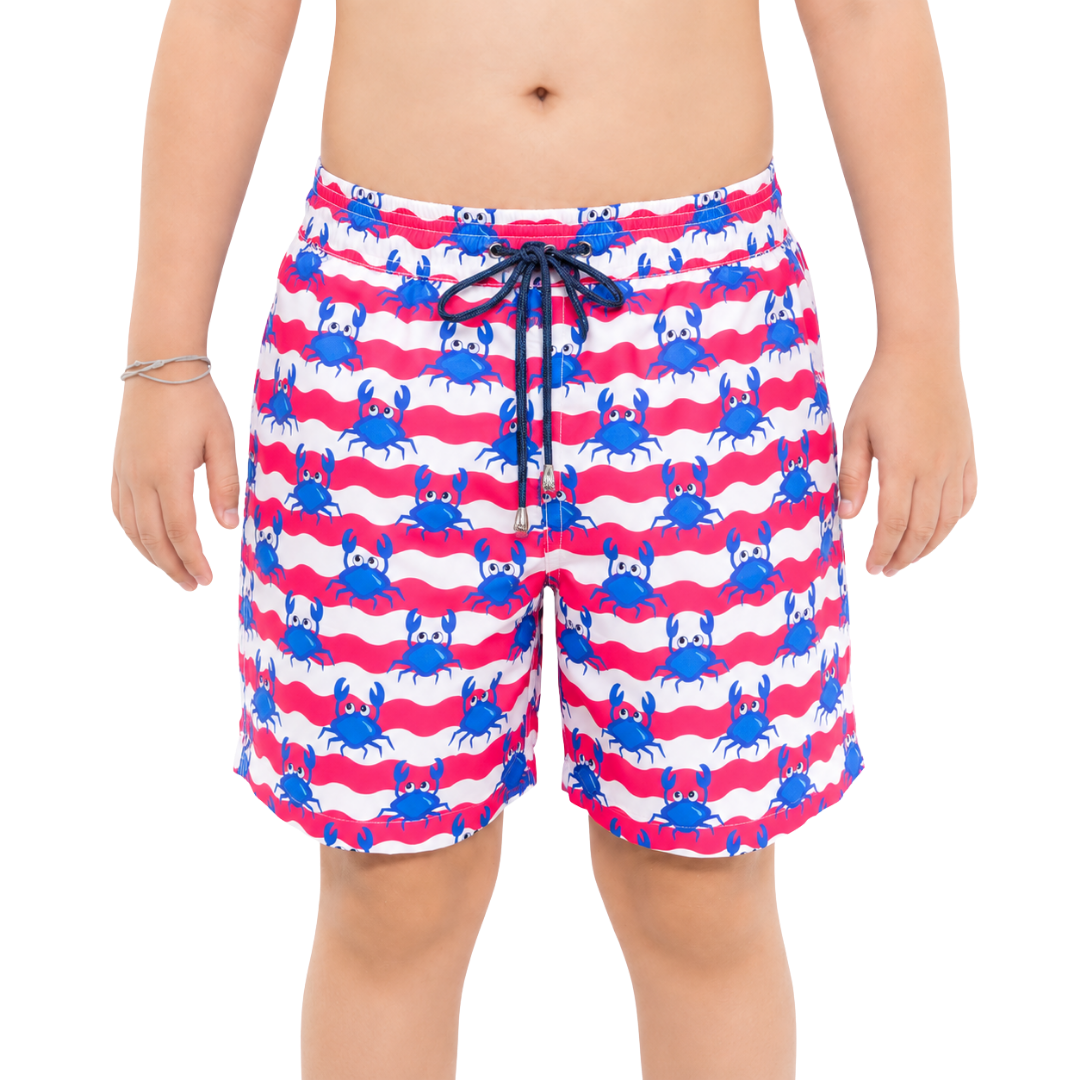 Crab Boys Board Shorts - Bistro StTropez