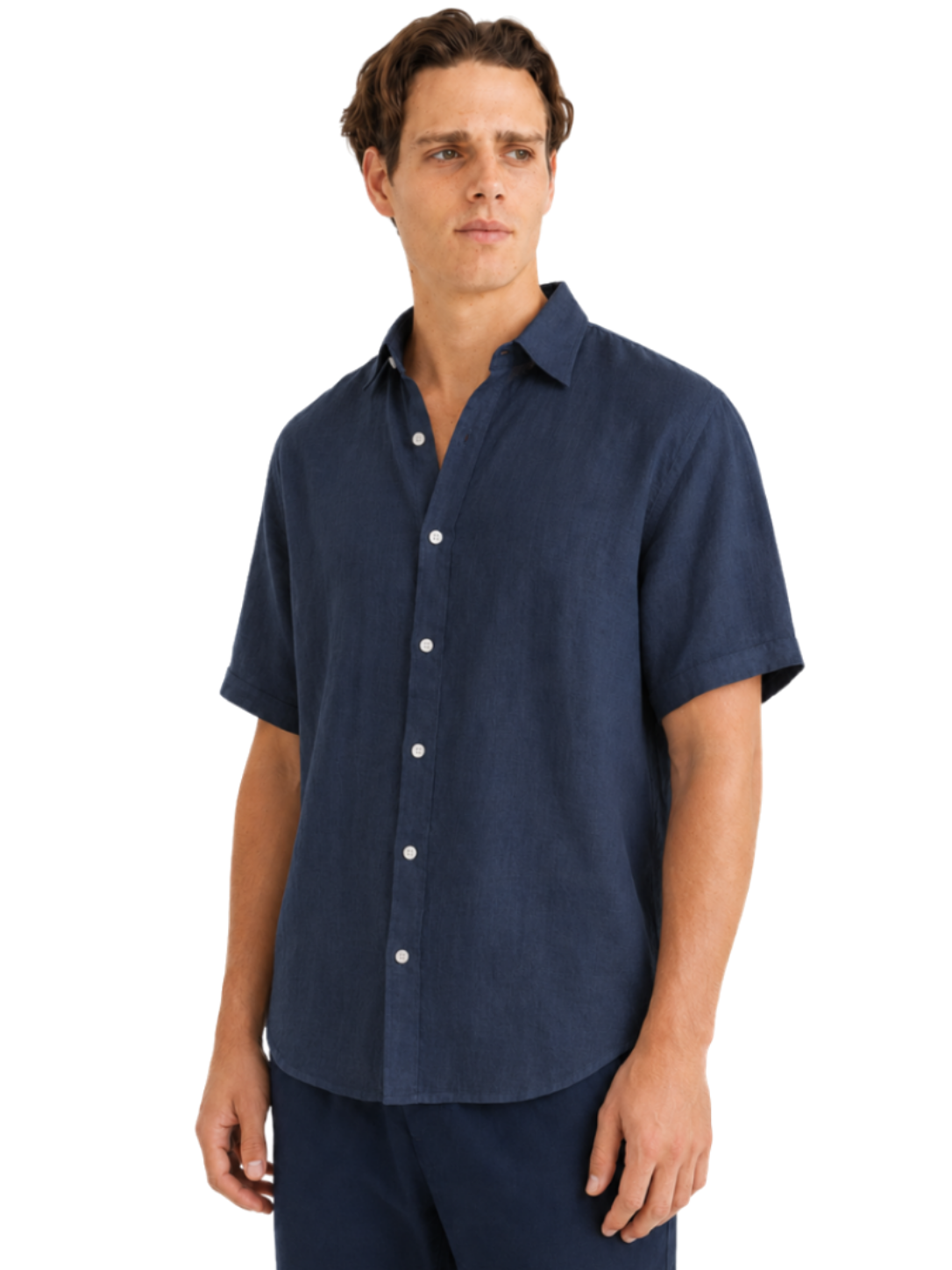 Linen Shirt Short Sleeve - Bistro StTropez