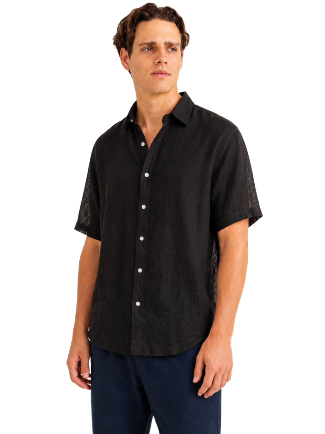 Linen Shirt Short Sleeve - Bistro StTropez
