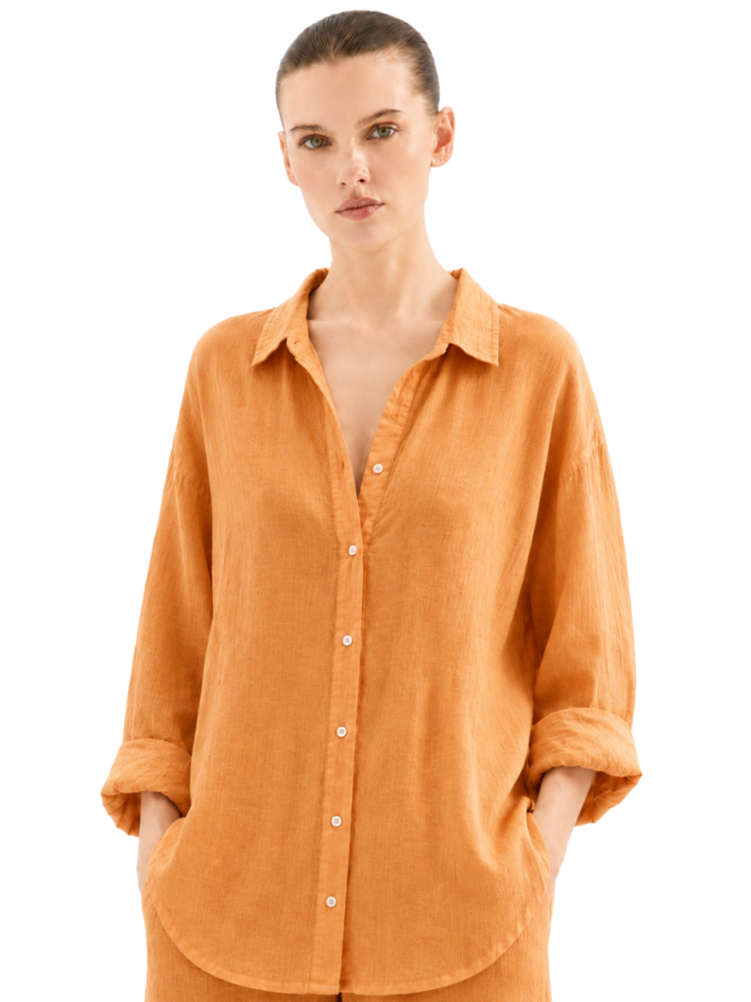 Linen Long Sleeve Shirt - Bistro StTropez